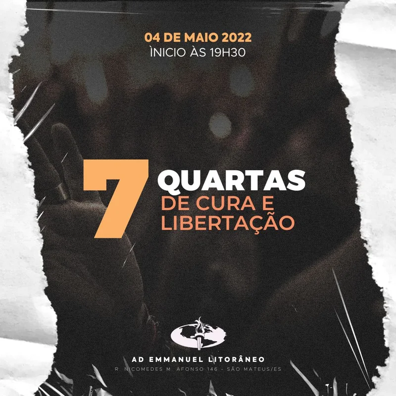 Quartas de Cura e Libertação | Eventos | Arte para Igreja Editável no Canva | Feed Quartas de Cura e Libertação | Eventos | Arte para Igreja Editável no Canva | Feed