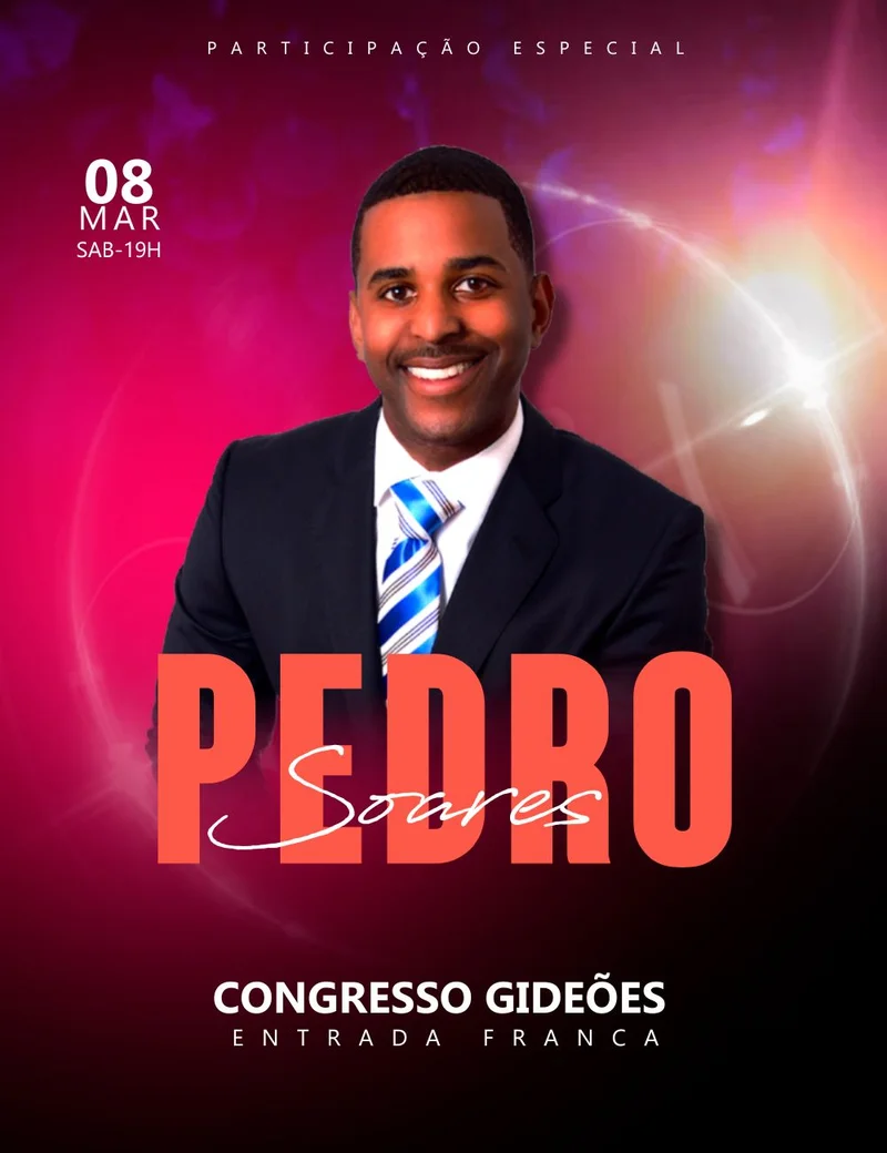 Congresso Gideões | Eventos | Arte para Igreja Editável no Canva | Cartaz Congresso Gideões | Eventos | Arte para Igreja Editável no Canva | Cartaz
