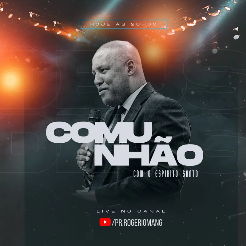 Comunhão com o Espírito Santo | Eventos | Arte para Igreja Editável no Canva | Feed Comunhão com o Espírito Santo | Eventos | Arte para Igreja Editável no Canva | Feed