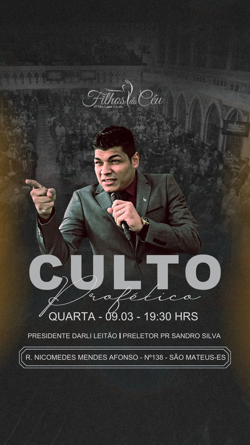 Culto Profético | Eventos | Arte para Igreja Editável no Canva | Story Culto Profético | Eventos | Arte para Igreja Editável no Canva | Story