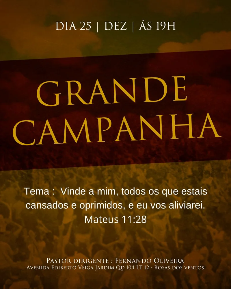 Grande Campanha de Fé | Eventos | Arte para Igreja Editável no Canva | Cartaz Grande Campanha de Fé | Eventos | Arte para Igreja Editável no Canva | Cartaz