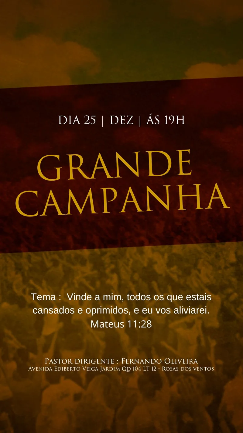 Grande Campanha de Fé | Eventos | Arte para Igreja Editável no Canva | Story Grande Campanha de Fé | Eventos | Arte para Igreja Editável no Canva | Story