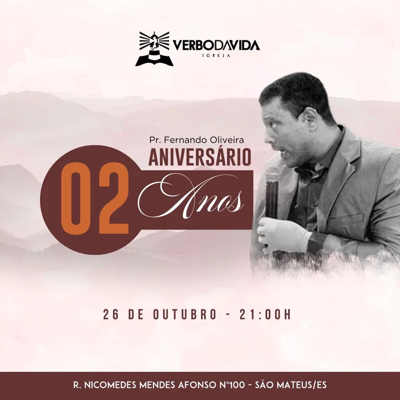 2º Aniversário da Igreja | Eventos | Arte para Igreja Editável no Canva | Feed 2º Aniversário da Igreja | Eventos | Arte para Igreja Editável no Canva | Feed