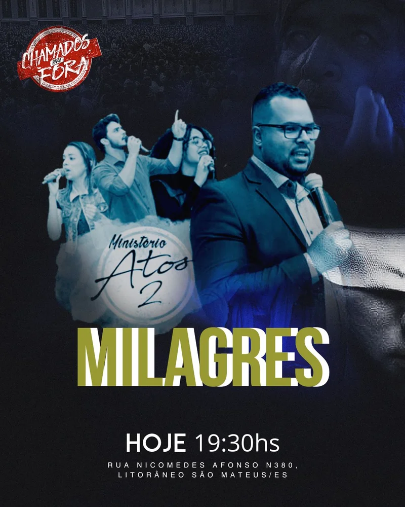 Culto de Milagres | Eventos | Arte para Igreja Editável no Canva | Cartaz Culto de Milagres | Eventos | Arte para Igreja Editável no Canva | Cartaz