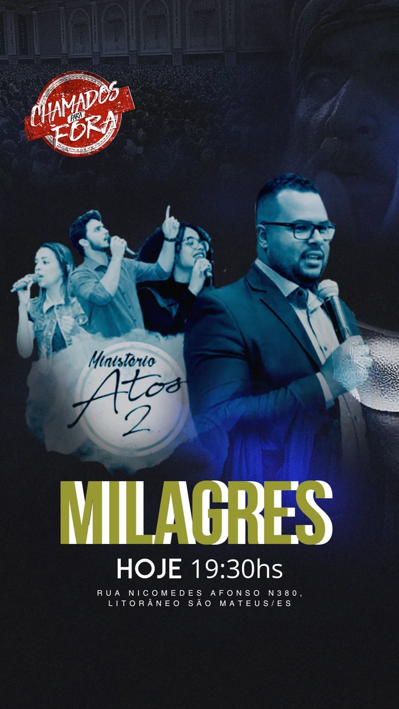 Culto de Milagres | Eventos | Arte para Igreja Editável no Canva | Story Culto de Milagres | Eventos | Arte para Igreja Editável no Canva | Story