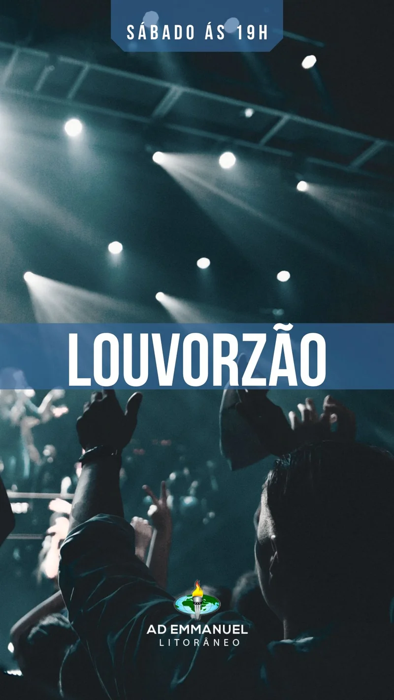 Louvorzão Gospel – Noite de Adoração | Eventos | Arte para Igreja Editável no Canva | Story Louvorzão Gospel – Noite de Adoração | Eventos | Arte para Igreja Editável no Canva | Story
