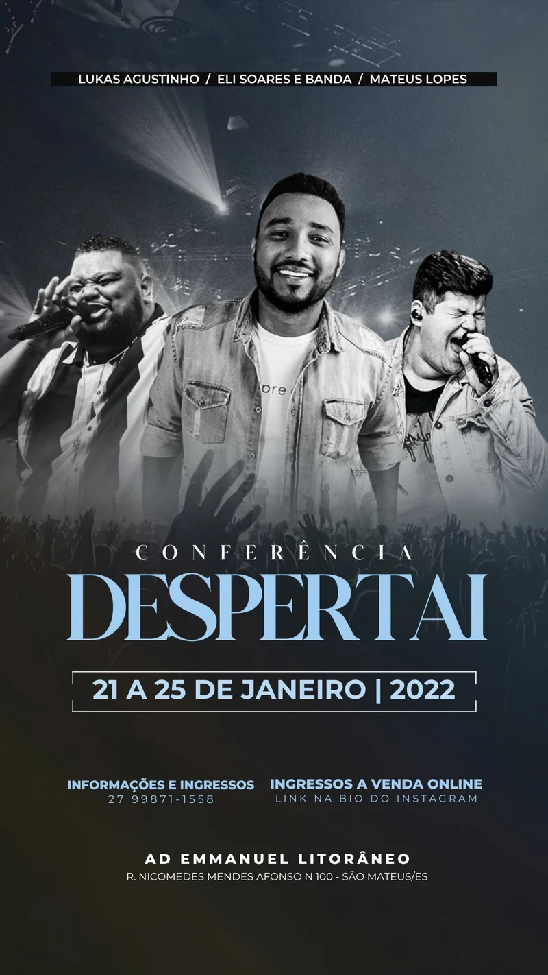 Conferência Despertai - Louvor & Adoração | Eventos | Arte para Igreja Editável no Canva | Story Conferência Despertai - Louvor & Adoração | Eventos | Arte para Igreja Editável no Canva | Story