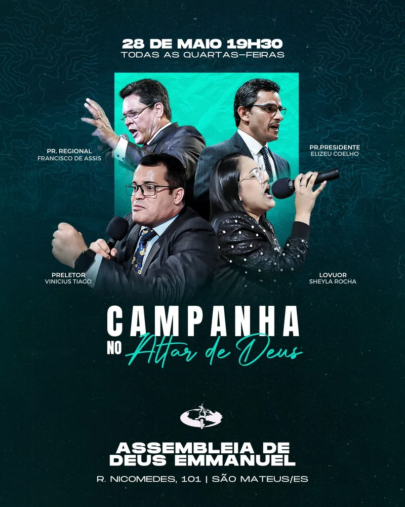 Campanha no Altar de Deus - Entrega e Milagres | Eventos | Arte para Igreja Editável no Canva | Cartaz Campanha no Altar de Deus - Entrega e Milagres | Eventos | Arte para Igreja Editável no Canva | Cartaz