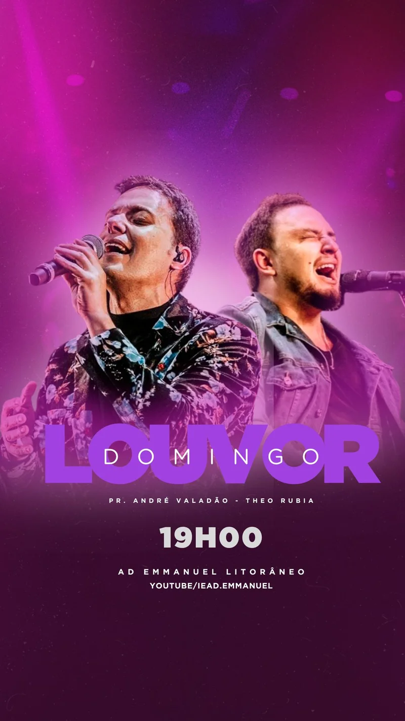 Domingo de Louvor e Adoração | Eventos | Arte para Igreja Editável no Canva | Story Domingo de Louvor e Adoração | Eventos | Arte para Igreja Editável no Canva | Story