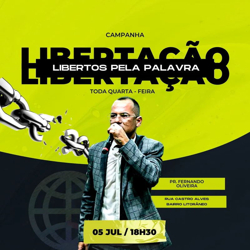 Campanha Libertos Pela Palavra - Cura e Poder Divino | Eventos | Arte para Igreja Editável no Canva | Feed Campanha Libertos Pela Palavra - Cura e Poder Divino | Eventos | Arte para Igreja Editável no Canva | Feed