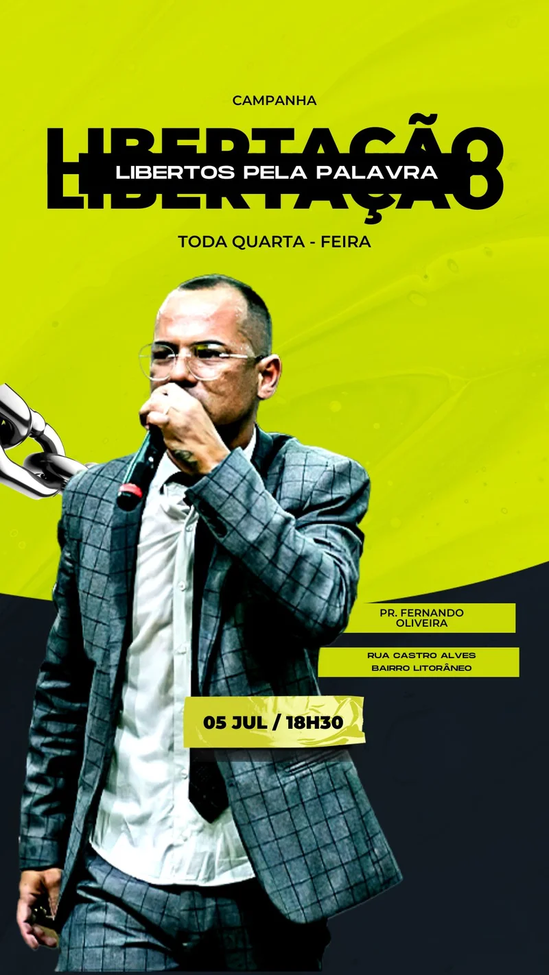 Campanha Libertos Pela Palavra - Cura e Poder Divino | Eventos | Arte para Igreja Editável no Canva | Story Campanha Libertos Pela Palavra - Cura e Poder Divino | Eventos | Arte para Igreja Editável no Canva | Story