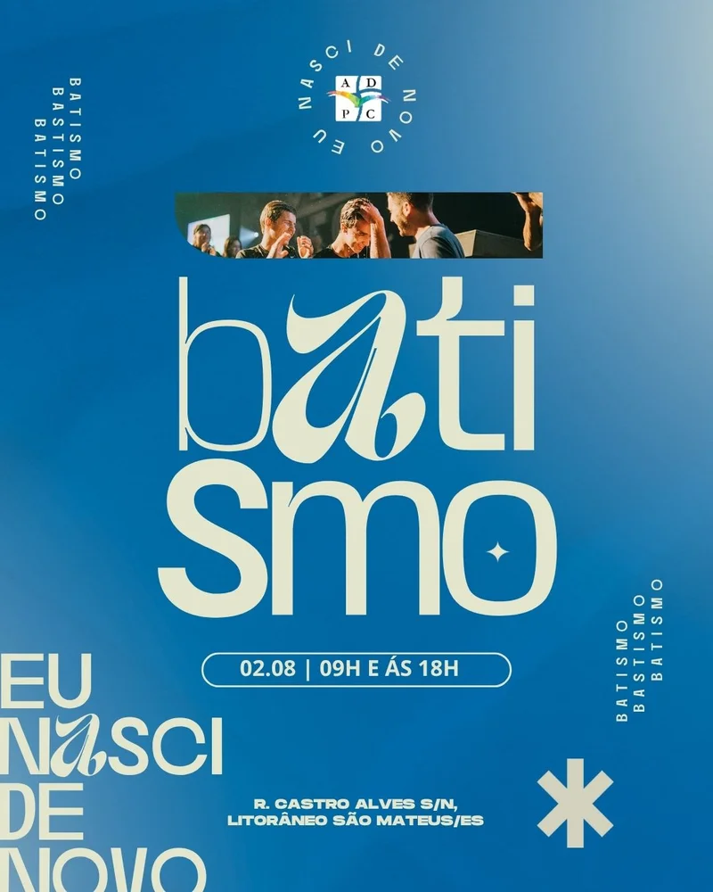Batismo nas Águas - Aliança e Vida Nova | Batismo | Arte para Igreja Editável no Canva | Cartaz Batismo nas Águas - Aliança e Vida Nova | Batismo | Arte para Igreja Editável no Canva | Cartaz
