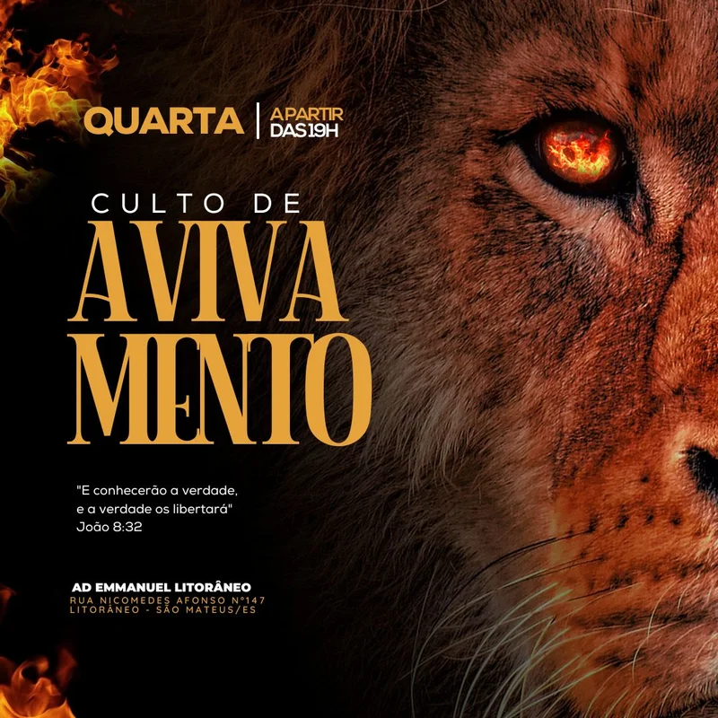 Culto de Avivamento | Eventos | Arte para Igreja Editável no Canva | Feed Culto de Avivamento | Eventos | Arte para Igreja Editável no Canva | Feed