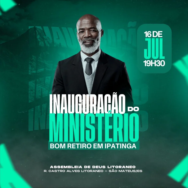 Inauguração de Ministério – Evento de Abertura | Eventos | Arte para Igreja Editável no Canva | Feed Inauguração de Ministério – Evento de Abertura | Eventos | Arte para Igreja Editável no Canva | Feed
