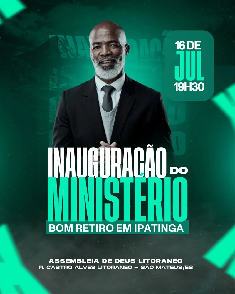 Inauguração de Ministério – Evento de Abertura | Eventos | Arte para Igreja Editável no Canva | Cartaz Inauguração de Ministério – Evento de Abertura | Eventos | Arte para Igreja Editável no Canva | Cartaz