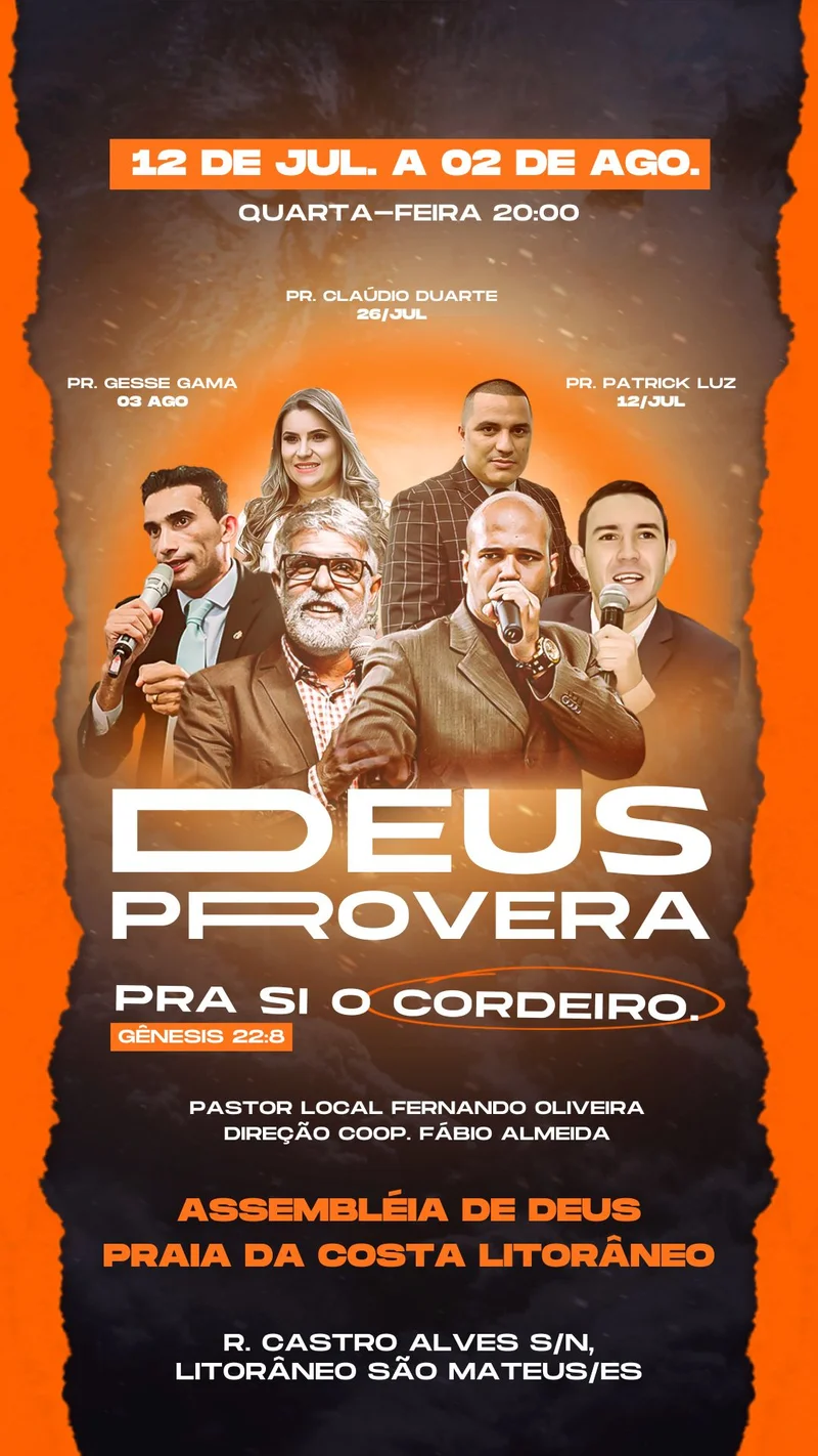 Deus Proverá Cordelro – Evento com Pastores | Eventos | Arte para Igreja Editável no Canva | Story Deus Proverá Cordelro – Evento com Pastores | Eventos | Arte para Igreja Editável no Canva | Story