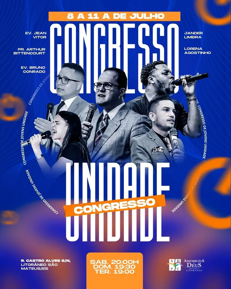 Congresso Unidade Jovem – Evento para Jovens | Eventos | Arte para Igreja Editável no Canva | Cartaz Congresso Unidade Jovem – Evento para Jovens | Eventos | Arte para Igreja Editável no Canva | Cartaz