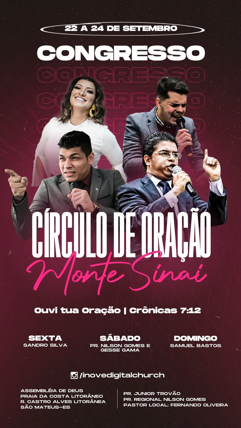 Círculo de Oração | Eventos | Arte para Igreja Editável no Canva | Story Círculo de Oração | Eventos | Arte para Igreja Editável no Canva | Story