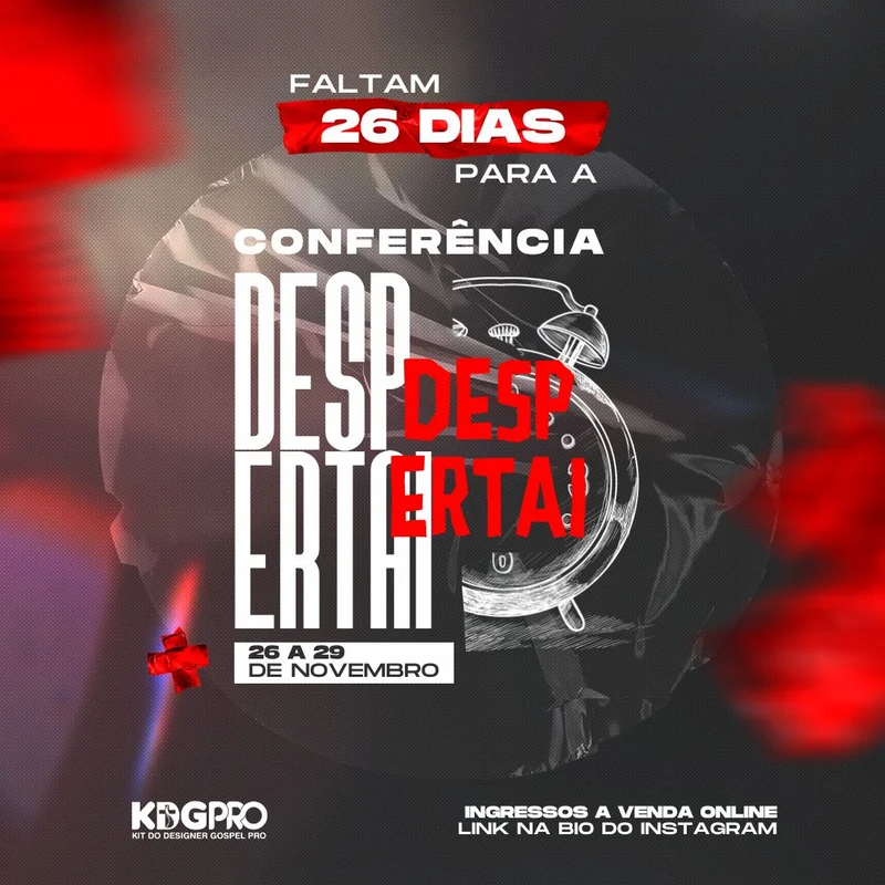 Conferência Desperta – Evento Evangélico | Eventos | Arte para Igreja Editável no Canva | Feed Conferência Desperta – Evento Evangélico | Eventos | Arte para Igreja Editável no Canva | Feed
