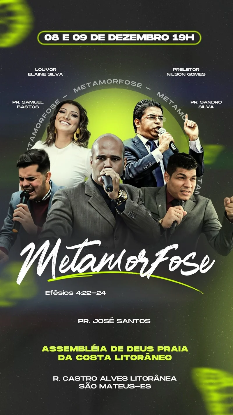 Congresso Metamorfose Cristã – Evento de Transformação | Eventos | Arte para Igreja Editável no Canva | Story Congresso Metamorfose Cristã – Evento de Transformação | Eventos | Arte para Igreja Editável no Canva | Story