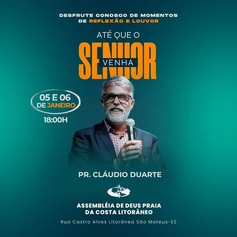 Culto de Reflexão e Louvor – Encontro Até que o Senhor Venha | Eventos | Arte para Igreja Editável no Canva | Feed Culto de Reflexão e Louvor – Encontro Até que o Senhor Venha | Eventos | Arte para Igreja Editável no Canva | Feed