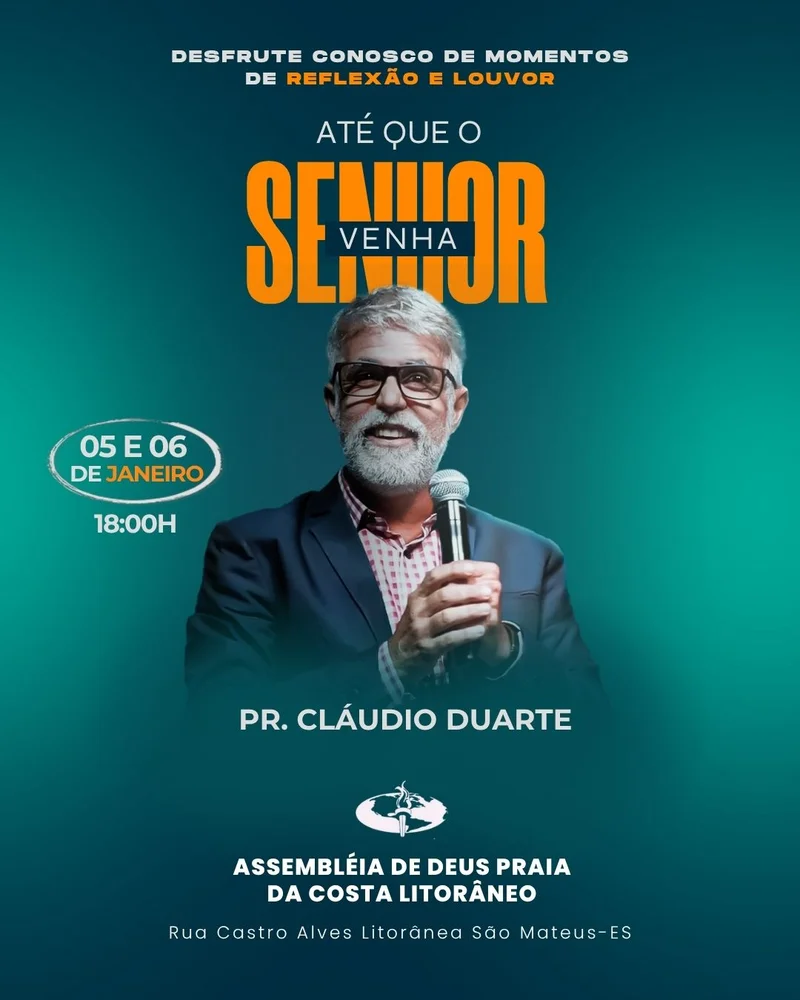 Culto de Reflexão e Louvor – Encontro Até que o Senhor Venha | Eventos | Arte para Igreja Editável no Canva | Cartaz Culto de Reflexão e Louvor – Encontro Até que o Senhor Venha | Eventos | Arte para Igreja Editável no Canva | Cartaz