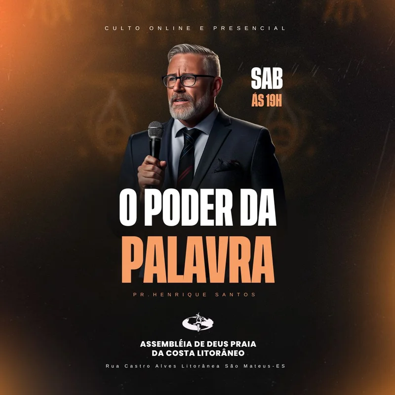 O Poder da Palavra – Culto de Ensino Bíblico | Eventos | Arte para Igreja Editável no Canva | Feed O Poder da Palavra – Culto de Ensino Bíblico | Eventos | Arte para Igreja Editável no Canva | Feed