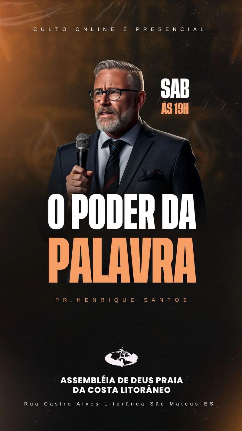 O Poder da Palavra – Culto de Ensino Bíblico | Eventos | Arte para Igreja Editável no Canva | Story O Poder da Palavra – Culto de Ensino Bíblico | Eventos | Arte para Igreja Editável no Canva | Story