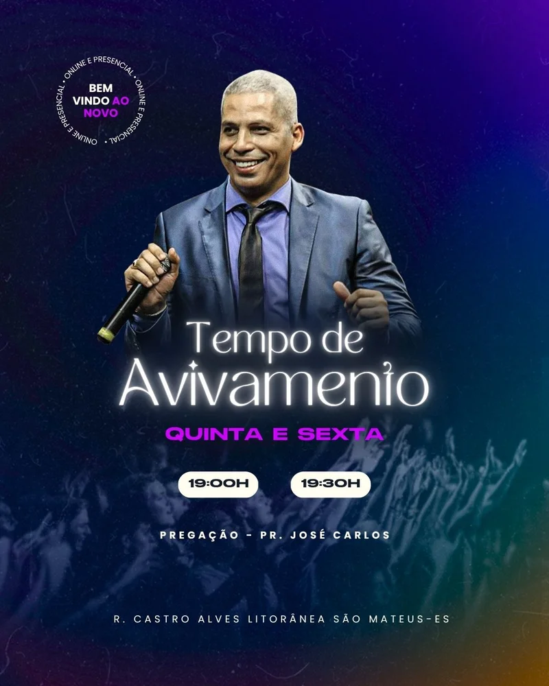 Tempo de Avivamento Espiritual – Culto Online e Presencial | Eventos | Arte para Igreja Editável no Canva | Cartaz Tempo de Avivamento Espiritual – Culto Online e Presencial | Eventos | Arte para Igreja Editável no Canva | Cartaz