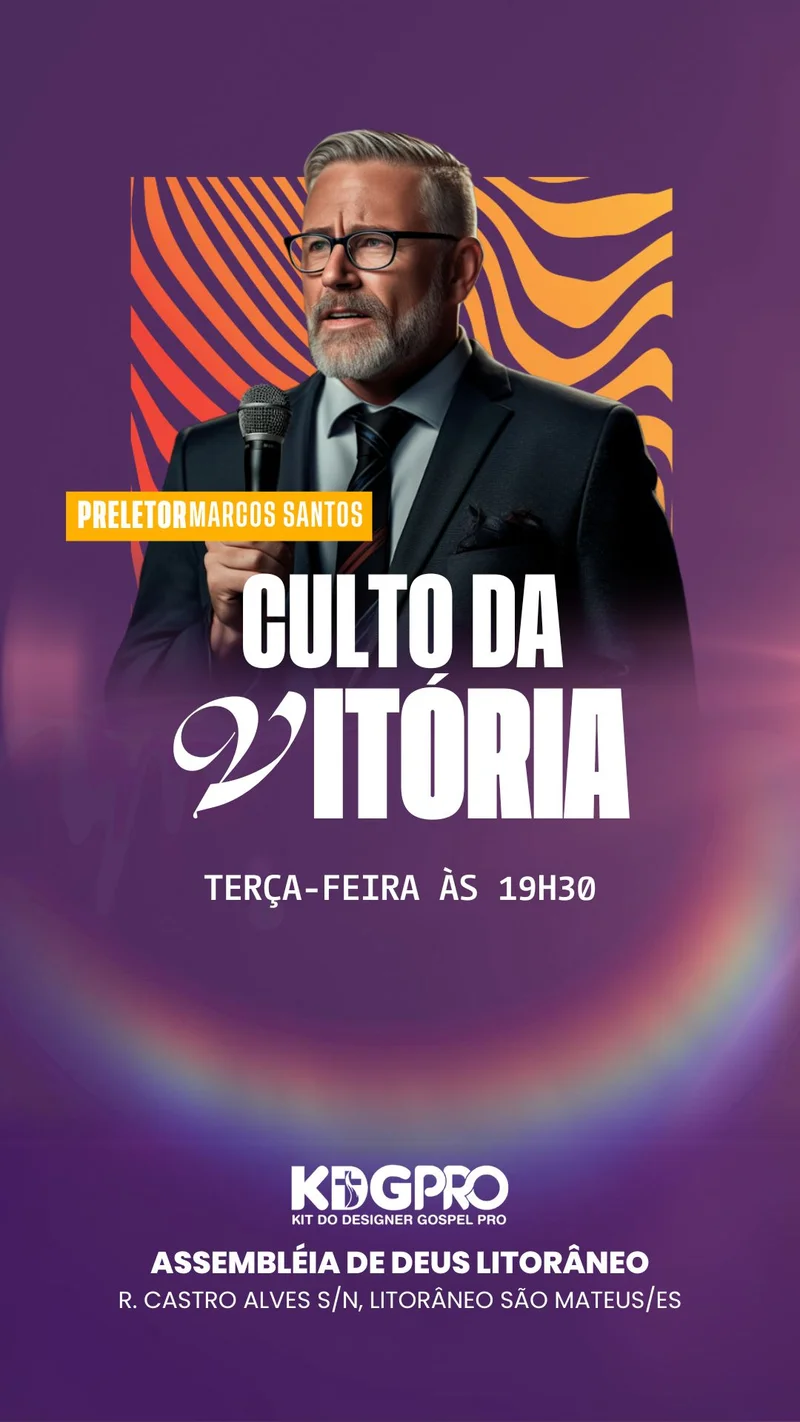 Culto da Vitória – Evento de Milagres e Conquistas | Eventos | Arte para Igreja Editável no Canva | Story Culto da Vitória – Evento de Milagres e Conquistas | Eventos | Arte para Igreja Editável no Canva | Story