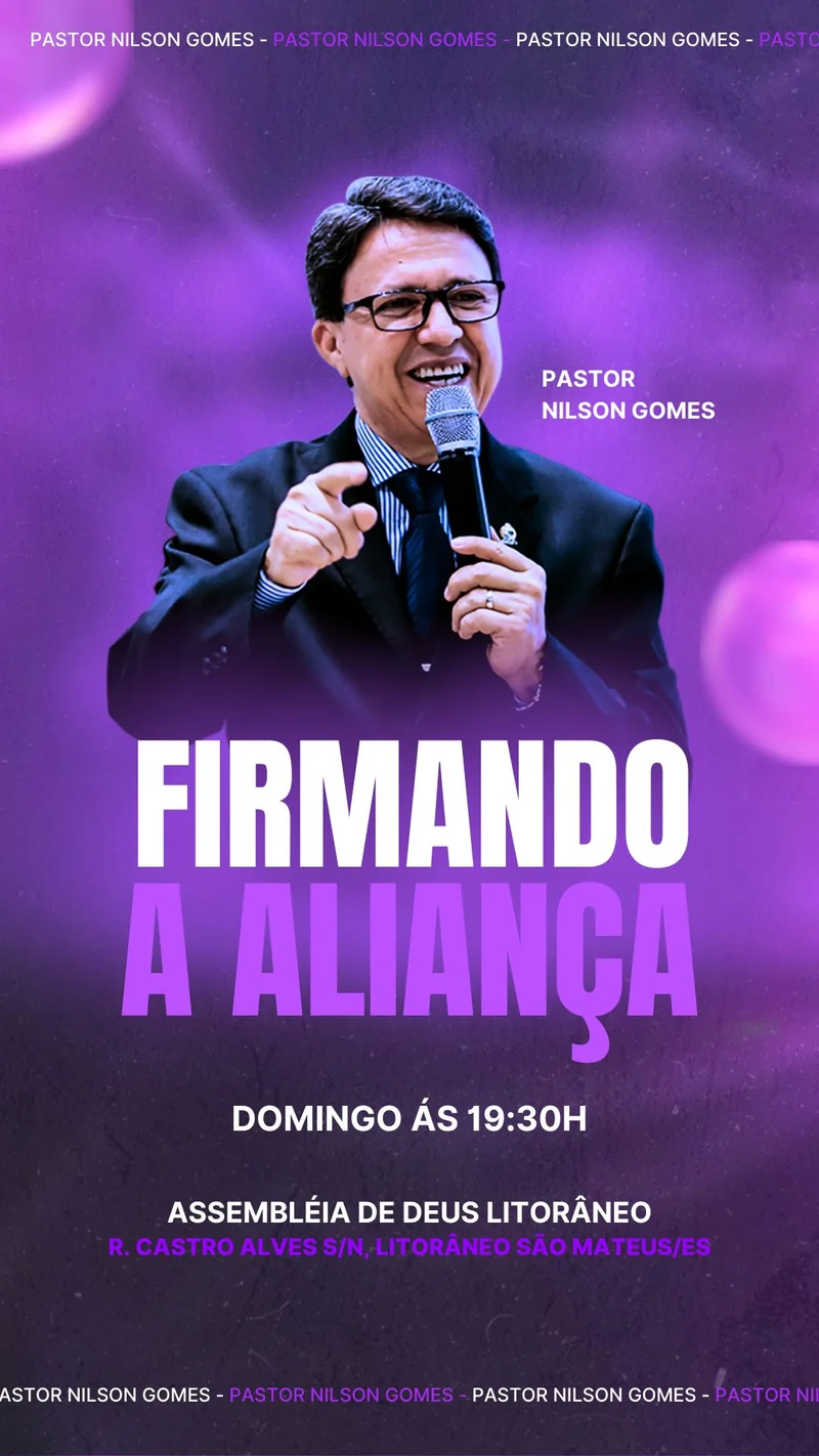 Culto Firmando a Aliança – Evento de Renovação de Votos | Eventos | Arte para Igreja Editável no Canva | Story Culto Firmando a Aliança – Evento de Renovação de Votos | Eventos | Arte para Igreja Editável no Canva | Story
