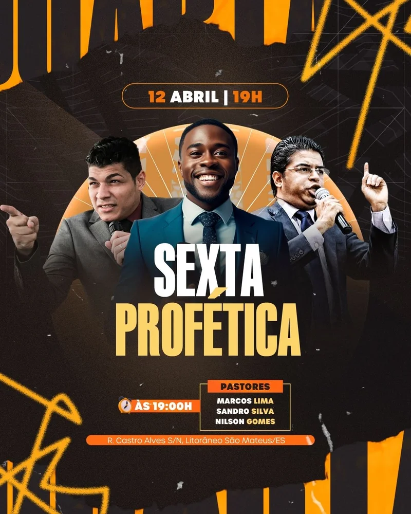Sexta Profética de Bençãos – Evento de Poder e Oração | Eventos | Arte para Igreja Editável no Canva | Cartaz Sexta Profética de Bençãos – Evento de Poder e Oração | Eventos | Arte para Igreja Editável no Canva | Cartaz