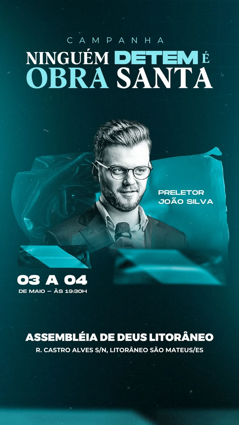 Campanha Ninguém detem é obra Santa – Evento de União e Restauracão | Eventos | Arte para Igreja Editável no Canva | Story Campanha Ninguém detem é obra Santa – Evento de União e Restauracão | Eventos | Arte para Igreja Editável no Canva | Story