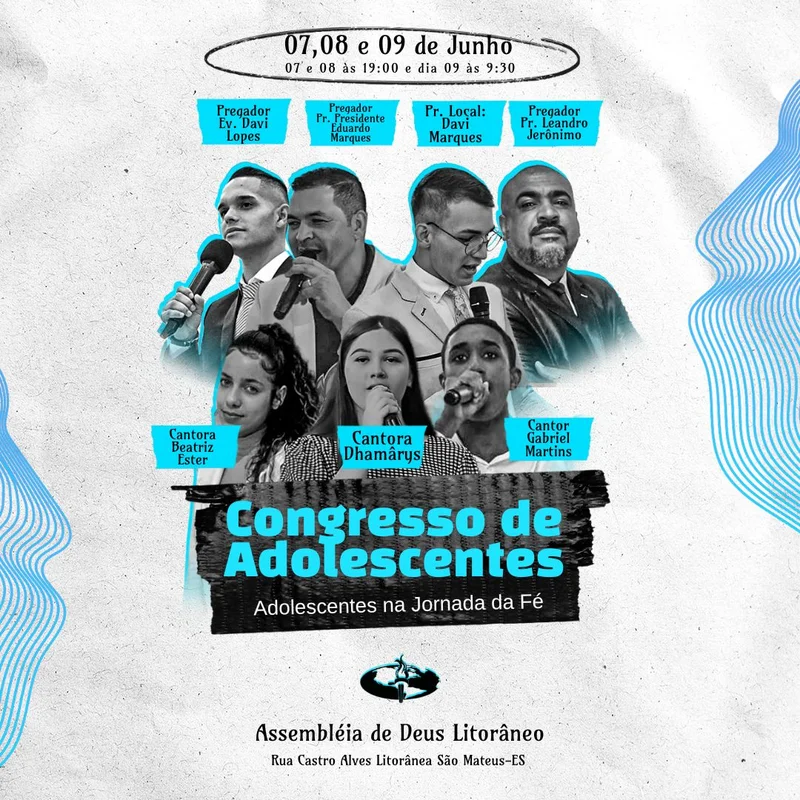 Congresso de Adolescentes – Evento da Igreja | Eventos | Arte para Igreja Editável no Canva | Feed Congresso de Adolescentes – Evento da Igreja | Eventos | Arte para Igreja Editável no Canva | Feed