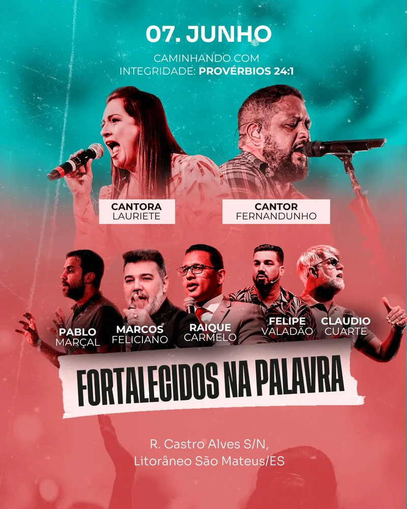 Fortalecidos na Palavra – Conferência Cristã | Eventos | Arte para Igreja Editável no Canva | Cartaz Fortalecidos na Palavra – Conferência Cristã | Eventos | Arte para Igreja Editável no Canva | Cartaz