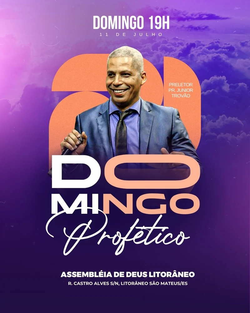 Domingo Profético – Culto de Oração | Eventos | Arte para Igreja Editável no Canva | Cartaz Domingo Profético – Culto de Oração | Eventos | Arte para Igreja Editável no Canva | Cartaz
