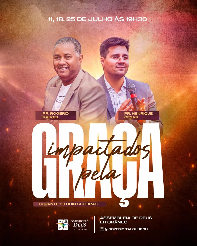 Impactados pela Graça – Culto de Quinta-feira | Eventos | Arte para Igreja Editável no Canva | Cartaz Impactados pela Graça – Culto de Quinta-feira | Eventos | Arte para Igreja Editável no Canva | Cartaz