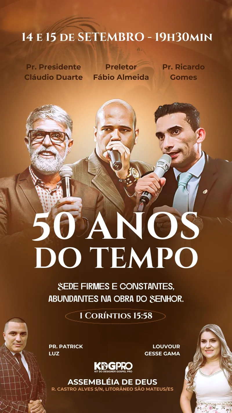 50 Anos da Igreja – Aniversário e Celebração | Eventos | Arte para Igreja Editável no Canva | Story 50 Anos da Igreja – Aniversário e Celebração | Eventos | Arte para Igreja Editável no Canva | Story