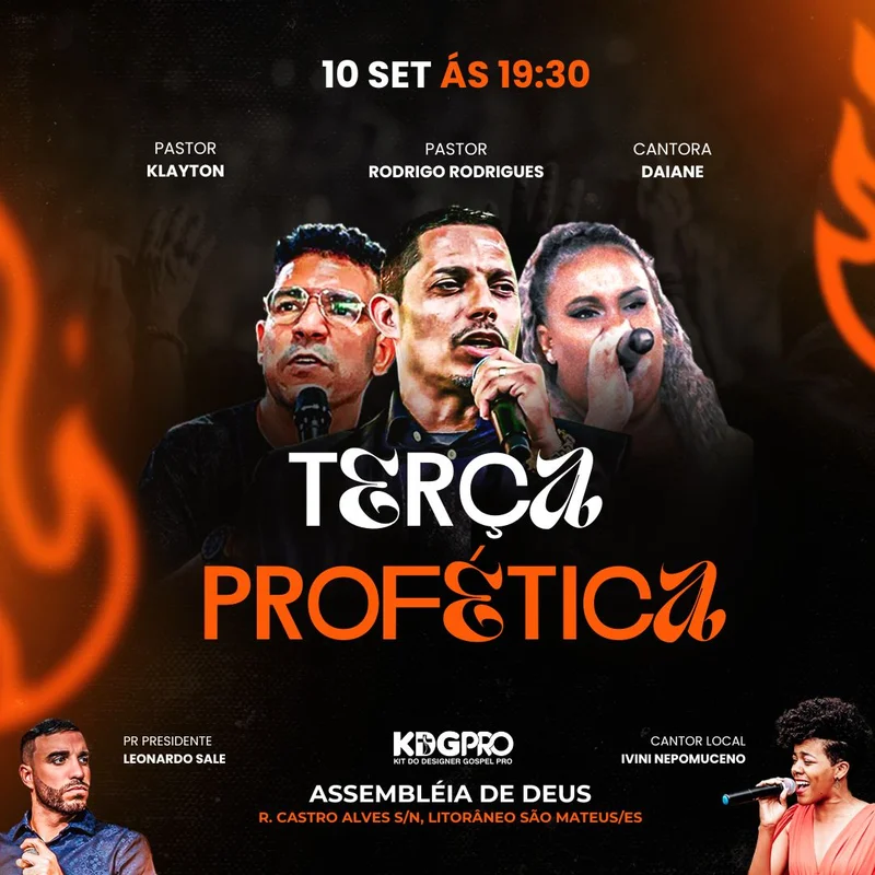 Terça Profética – para Evento da Igreja | Eventos | Arte para Igreja Editável no Canva | Feed Terça Profética – para Evento da Igreja | Eventos | Arte para Igreja Editável no Canva | Feed