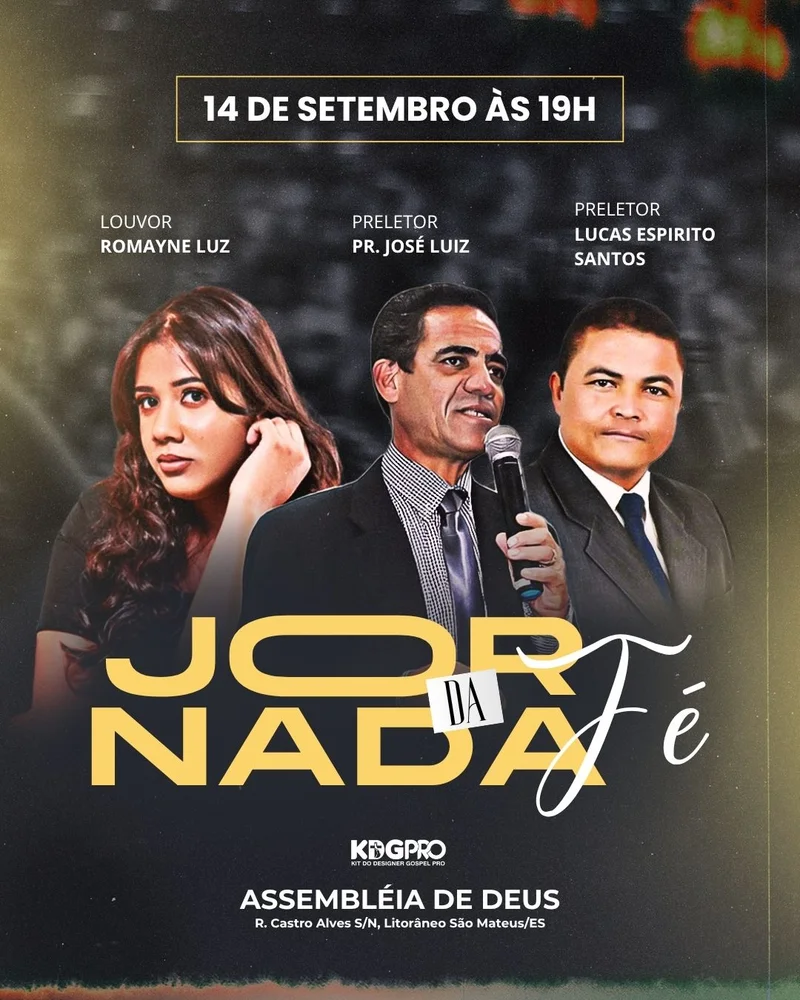 Jornada da Fé | Eventos | Arte para Igreja Editável no Canva | Cartaz Jornada da Fé | Eventos | Arte para Igreja Editável no Canva | Cartaz