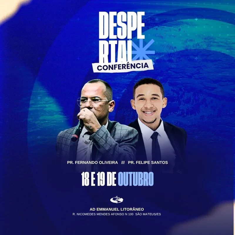 Despertar Conferência – para Evento de Avivamento | Eventos | Arte para Igreja Editável no Canva | Feed Despertar Conferência – para Evento de Avivamento | Eventos | Arte para Igreja Editável no Canva | Feed