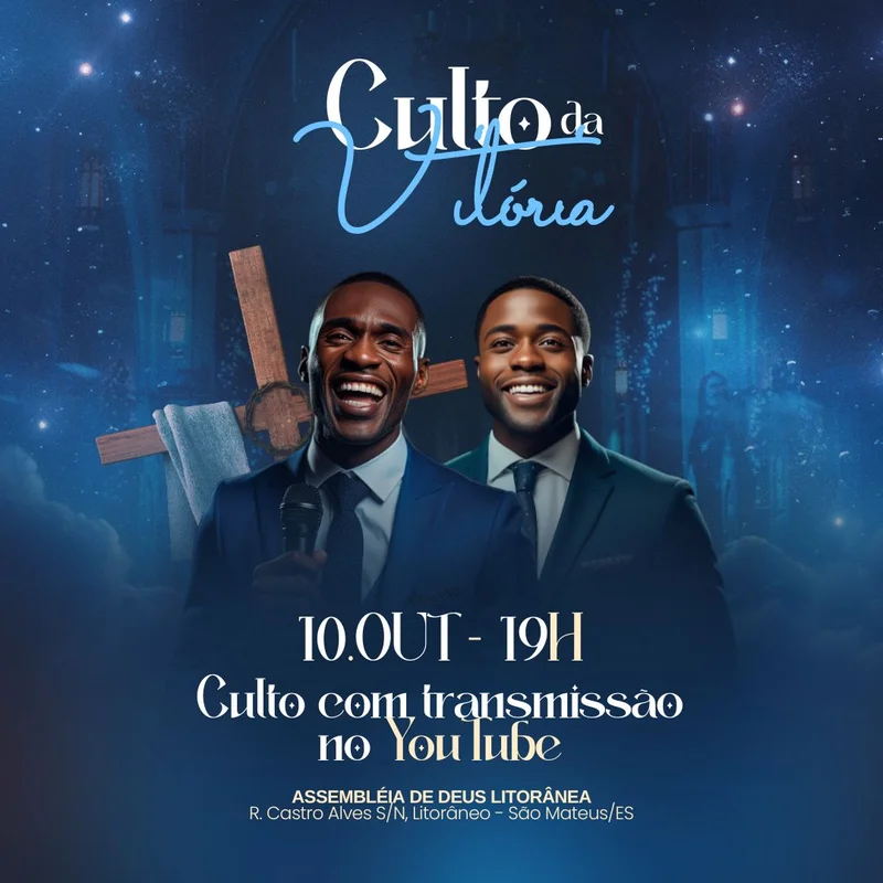 Culto da Vitória – Evento Transmissão Online | Eventos | Arte para Igreja Editável no Canva | Feed Culto da Vitória – Evento Transmissão Online | Eventos | Arte para Igreja Editável no Canva | Feed