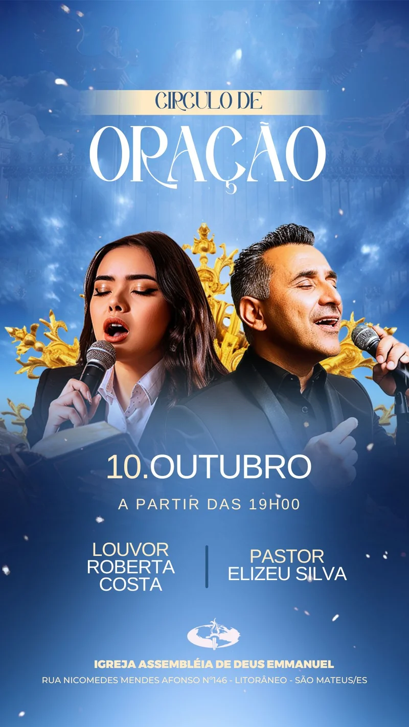 Círculo de Oração – para Encontro de Fé | Eventos | Arte para Igreja Editável no Canva | Story Círculo de Oração – para Encontro de Fé | Eventos | Arte para Igreja Editável no Canva | Story