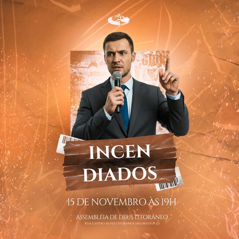 Incendiados – para Culto de Avivamento | Eventos | Arte para Igreja Editável no Canva | Feed Incendiados – para Culto de Avivamento | Eventos | Arte para Igreja Editável no Canva | Feed