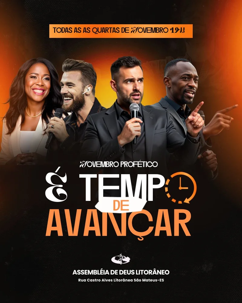 É Tempo de Avançar – para Mês Profético | Eventos | Arte para Igreja Editável no Canva | Cartaz É Tempo de Avançar – para Mês Profético | Eventos | Arte para Igreja Editável no Canva | Cartaz