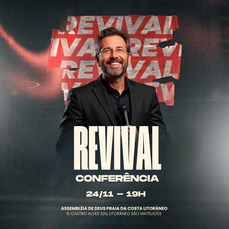 Revival Conferência – para Evento de Avivamento | Eventos | Arte para Igreja Editável no Canva | Feed Revival Conferência – para Evento de Avivamento | Eventos | Arte para Igreja Editável no Canva | Feed