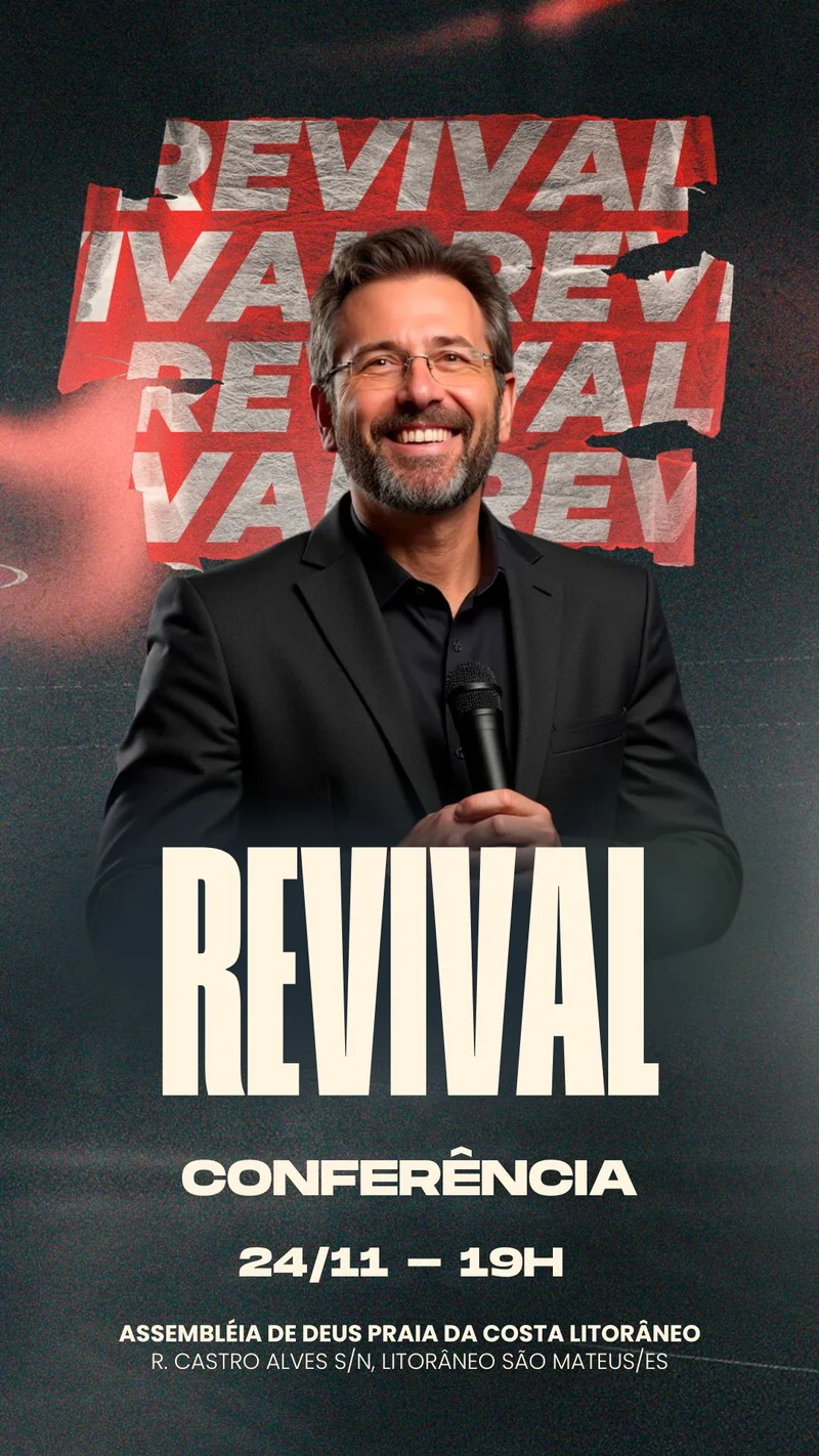 Revival Conferência – para Evento de Avivamento | Eventos | Arte para Igreja Editável no Canva | Story Revival Conferência – para Evento de Avivamento | Eventos | Arte para Igreja Editável no Canva | Story