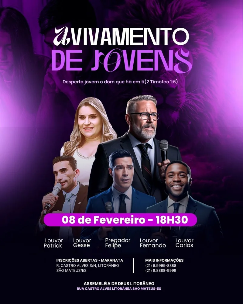 Avivamento de Jovens – para Encontro de Jovens | Eventos | Arte para Igreja Editável no Canva | Cartaz Avivamento de Jovens – para Encontro de Jovens | Eventos | Arte para Igreja Editável no Canva | Cartaz