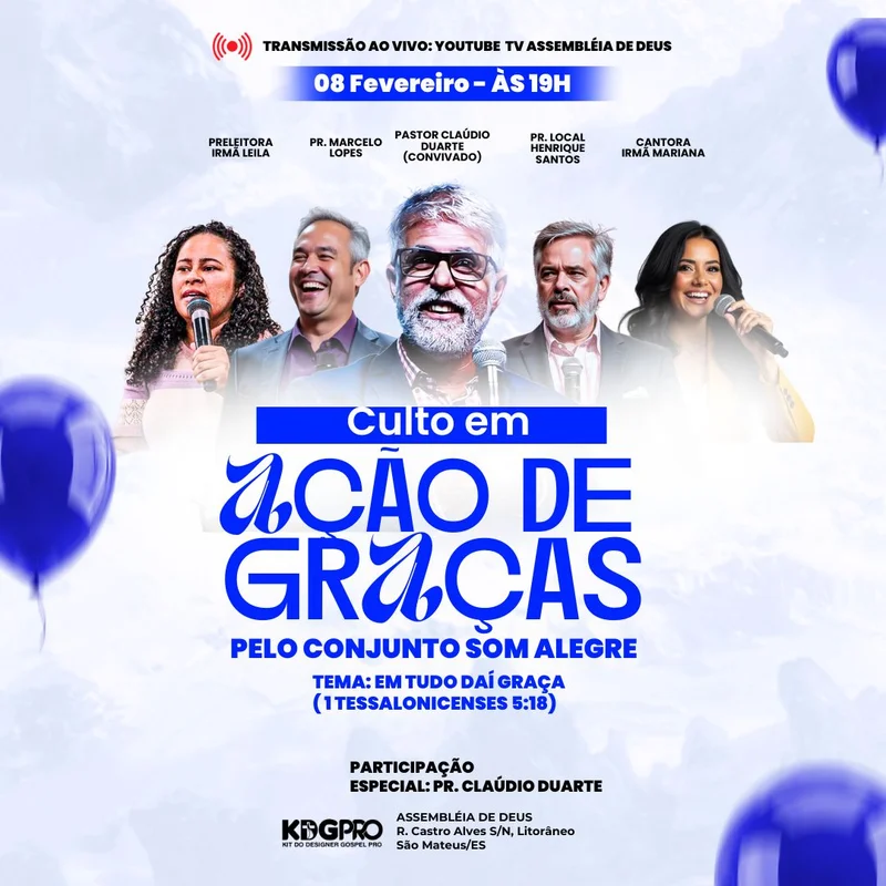 Culto em Ação de Graças – para Celebração Especial | Eventos | Arte para Igreja Editável no Canva | Feed Culto em Ação de Graças – para Celebração Especial | Eventos | Arte para Igreja Editável no Canva | Feed
