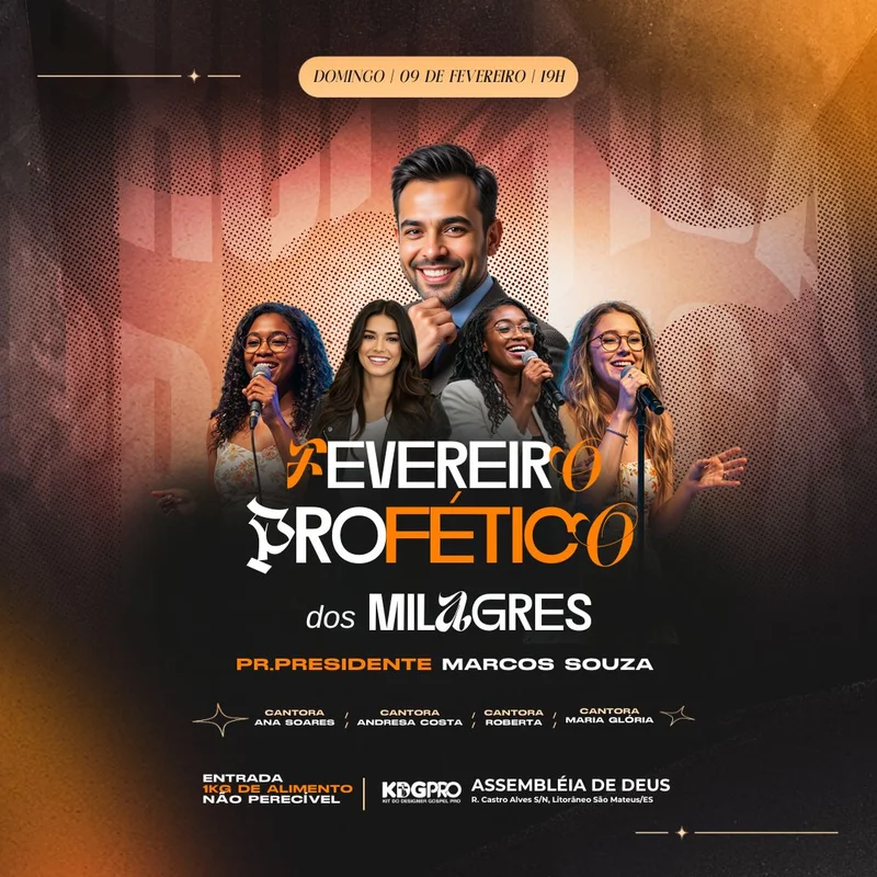 Fevereiro Profético – Evento Cristão | Eventos | Arte para Igreja Editável no Canva | Feed Fevereiro Profético – Evento Cristão | Eventos | Arte para Igreja Editável no Canva | Feed